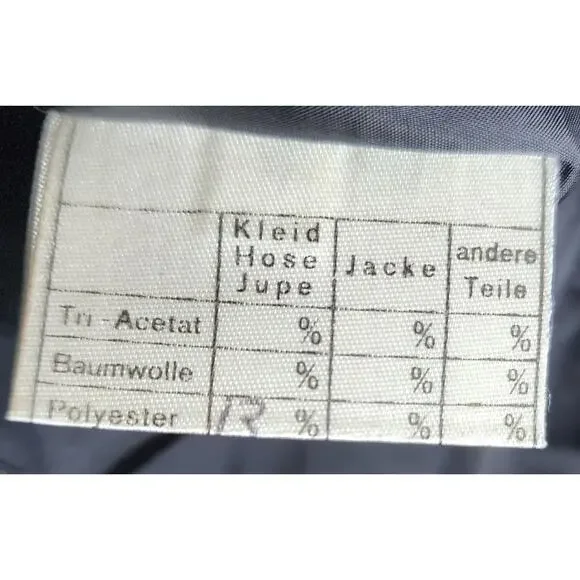 Pierre Balmain Vintage Black Green Patterned Jacket - Size 10 - Picture 9 of 10